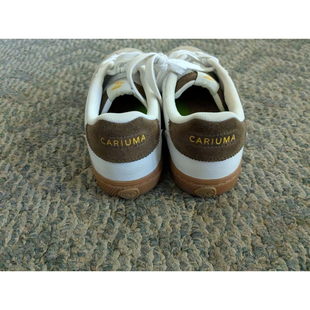 Cariuma Toca White Sand Leather Suede Low Top Sneakers Mens 7.5 Womens 9 - Picture 2 of 7